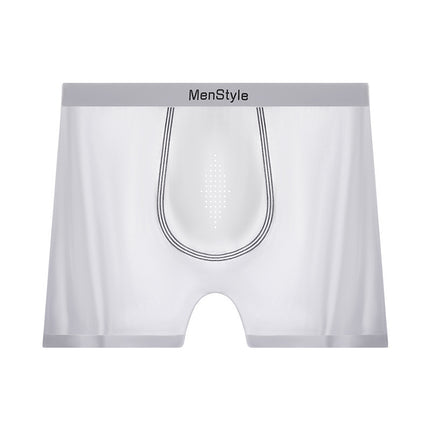 Satin Ice Silk Breathable Single-layer Bottom Crotch Seamless Boxers