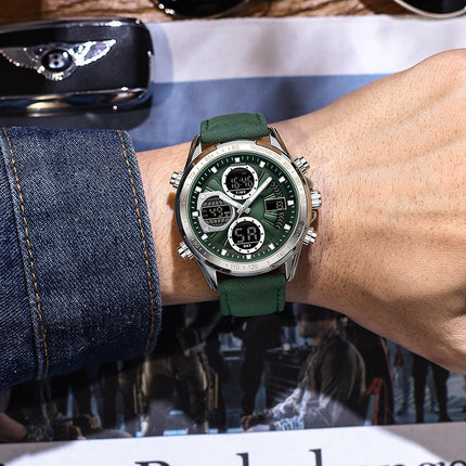 Alloy Leather Men's Business Watch Luminous Waterproof