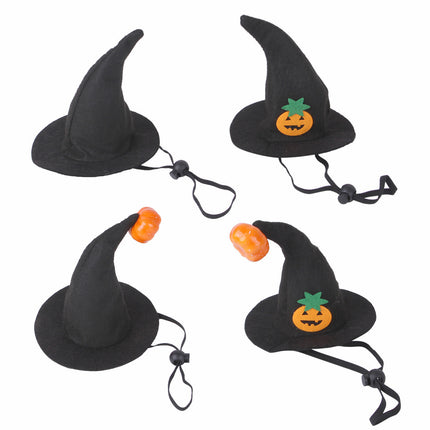Cat Halloween Hat Pumpkin Smiling Face Headgear