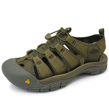 Men's Thick Bottom Toe Cap Beach Upstream Plus Size Outdoor Casual Shoes