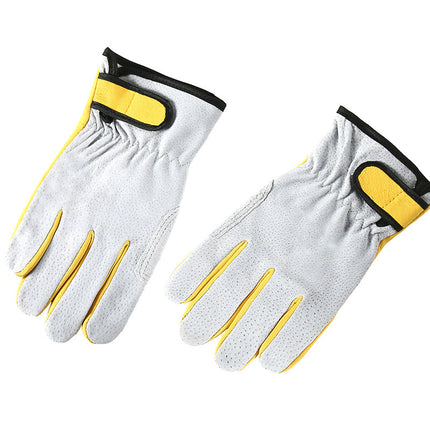 Arc-welder's Gloves Short Work Welding Labor Protection Leather Gloves