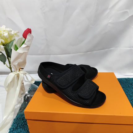 Wide Puffy Fat Big Foot Bone Adjustable Rubber Foam Bottom Loose Slippers