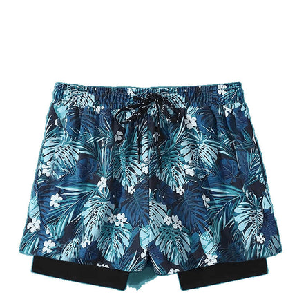 Professional Double Layer Quick-drying Anti-embarrassment Swimsuit Beach Pants