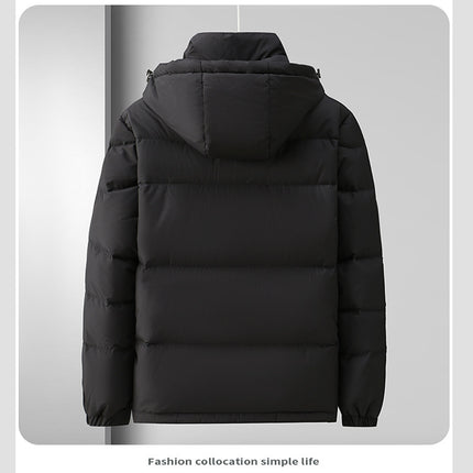 Winter Down Jacket Men's High-grade Hooded Loose