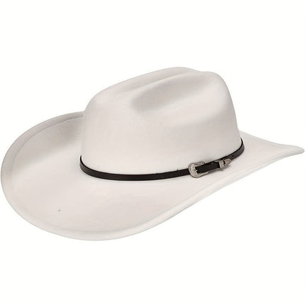 Western Cowboy Hat Woolen Hat Big Brim