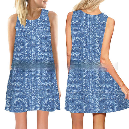 Women's New 3D Printed Sleeveless Dress