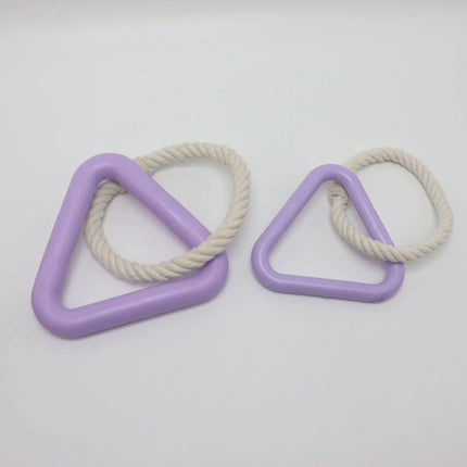 Exquisite Large Triangular Pull Ring, Bite-resistant And Wear-resistant Cotton Rope Pull Ring Toy Fully Interacts With Pets