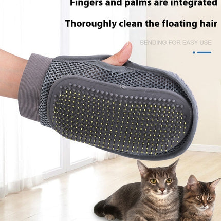 Pet Comb Hair Bath Massage Gloves