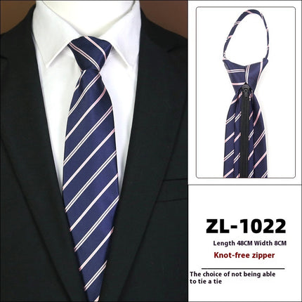 Men's Formal Wear Business Zipper Tie-free