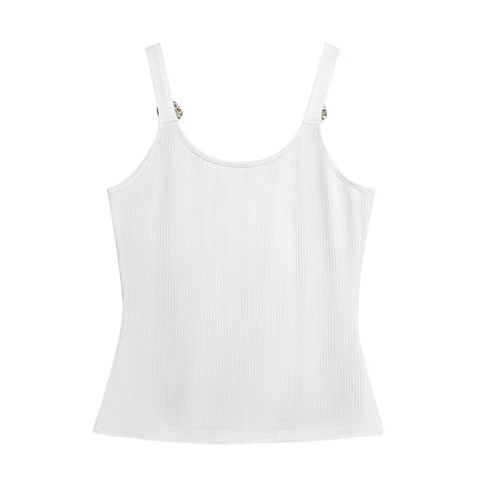 Women's V-neck Solid Color Comfortable And Fashionable Camisole Vest
