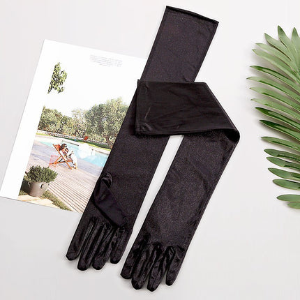 Fashion Satin Stretch Women's Halloween Gloves