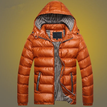 Men's Fashion Leisure Warm Thicken Cotton Clothes Coat