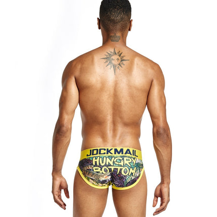 JOCKMAIL Men's Underwear Low Waist Printed Men's Briefs