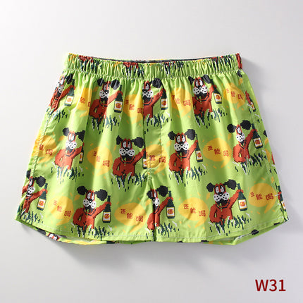 Men's Home Loose Plus Size Cotton Arrow Pants