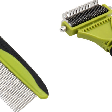 Pet double-sided hair comb cleaning comb