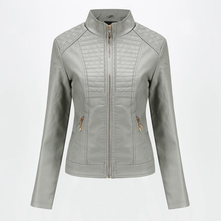 Women's motorcycle leather jacket