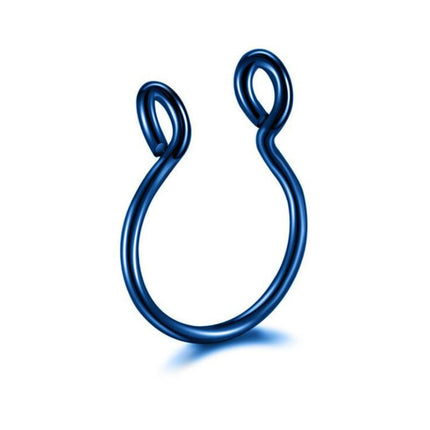 Fashionable stainless steel U-shaped nose ring