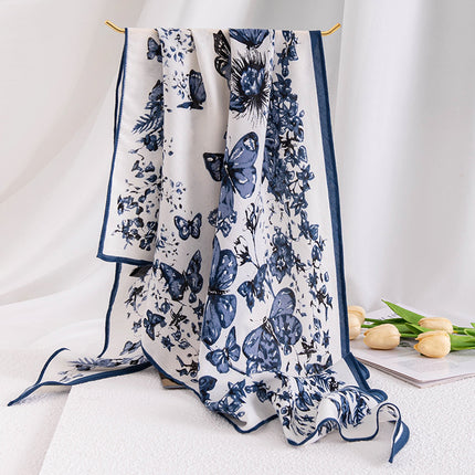 Vintage Print Polyester Fashion Scarf Dual-use Shawl