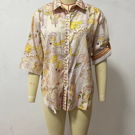 Spring And Summer New Casual Pocket Half Sleeve Suit INS Loose Fashion Women's Wear Two-piece Suit