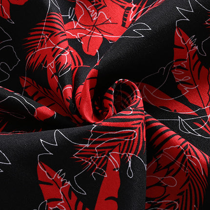 Shirt Printed Men's Short Sleeve Shirt Shorts Suit