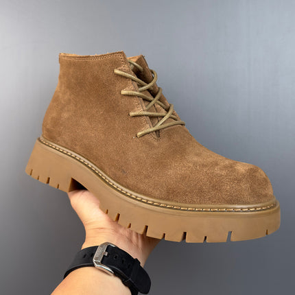 New Genuine Leather Suede Retro Casual British Men's Ankle Boots