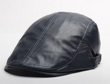 New Duck Tongue Hat Wholesale Korean Tide Of Men And Women PU Beret Hat Factory Direct