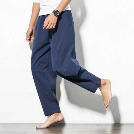 Ethnic Style Cotton And Linen Lace Hip-Hop Loose Harem Pants