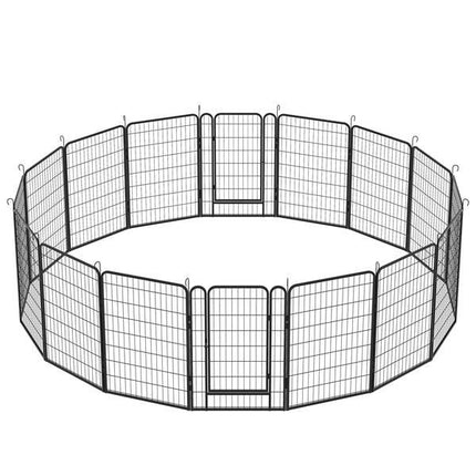 16 Pieces Of Heavy-duty Metal Pet Sports Fence