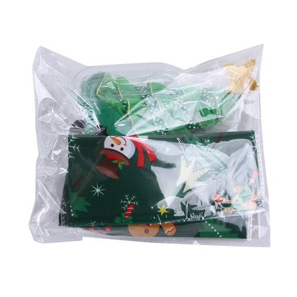 New Pet Christmas Suit, Hat And Triangle Scarf Combination