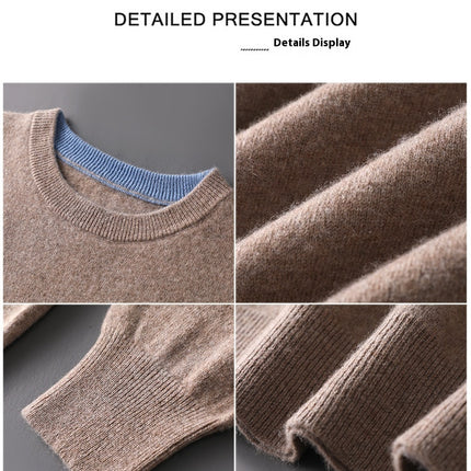 Simple Casual Loose Pullover Long Sleeve Sweater