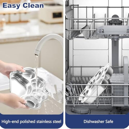 Dog Bowls Slow Feeder Stainless Steel Small Medium Breed Slow Feeding Dog Bowl For Fast Eater Dog Dishes To Slow Down Eating Non Slip Dog Food Bowl