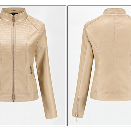 Women's motorcycle leather jacket