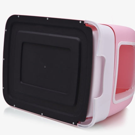 Fully enclosed cat litter with drawers