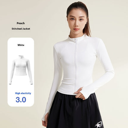 Patchwork Yoga Jacket Breathable And UV-resistant Workout Clothes