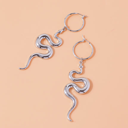 Women's Fashion Popular Snake-shaped Pendant Earrings