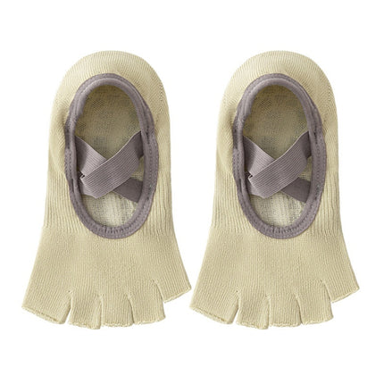 Open Toe Five Finger Yoga Socks Children's Professional Non-slip Summer Thin Short