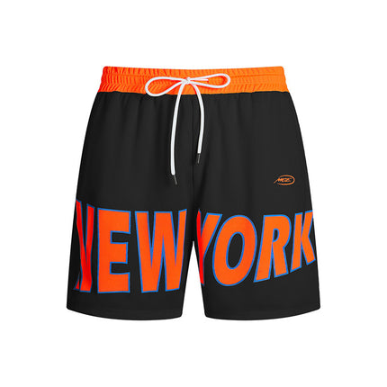 Printed Lettered Casual Men's Breathable Shorts