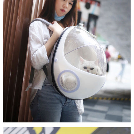 Breathable Egg Shell Cat Nest Pet Transparent Space Capsule Out Portable Backpack