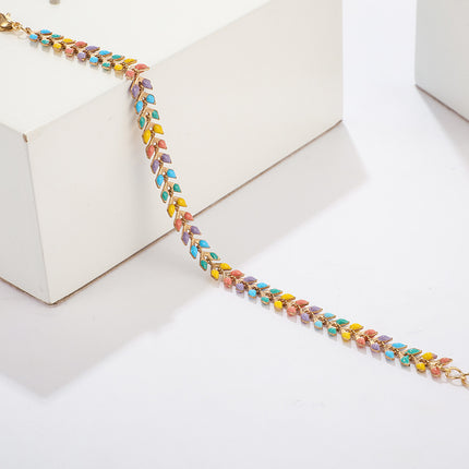 Color leaf women's bracelet bracelet