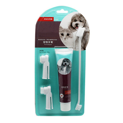 Cat milk fragrance liquid toothpaste toothbrush set can be swallowed