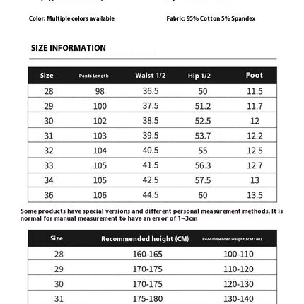 Men's Cropped Tooling Spring And Autumn Loose-fitting Casual Ankle-banded Trousers Multi-pocket