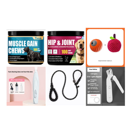 Pet Led Nail Clippers Type-c Rechargeable Nail Polish Scissors Two-in-one