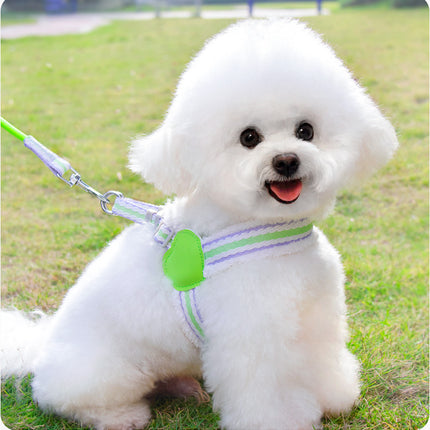 Dog Leash Summer Breathable Corgi Shiba Inu Bichon Chest Vest Walking Dog Leash Small And Medium-sized Dog Pet Supplies