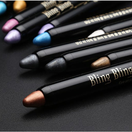 Pearlescent Silkworm Eyeshadow Pen Lasting Waterproof And Not Blooming Shiny Pearlescent Gel Pen 15 Color Eye Shadow Pen