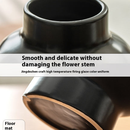 Nordic White Cream Style Ceramic Vase Decoration