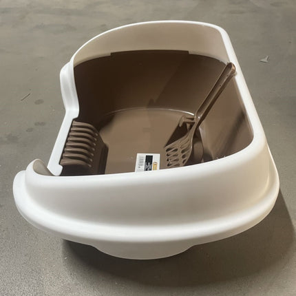 Semi-enclosed Cat Litter Box
