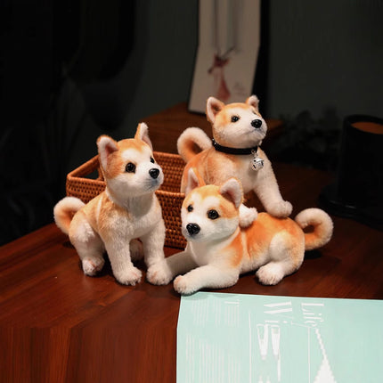 Simulation Dog Plush Toy Akita Doll