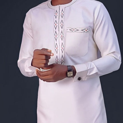 African Men's Ethnic Suit High Quality Embroidery