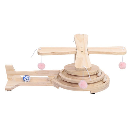 Cat Scratch Board Toy Turntable Cat Teasing Ball Self-Hi Relieving Stuffy-shaped Baby Cat Suit Pet Supplies