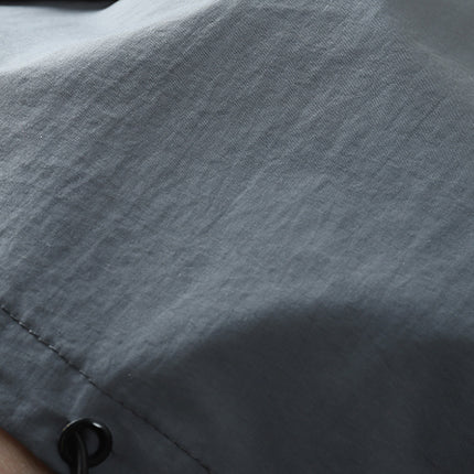 Men's Hip Hop Hooded Workwear Multi-pocket Jacket Charge Jacket